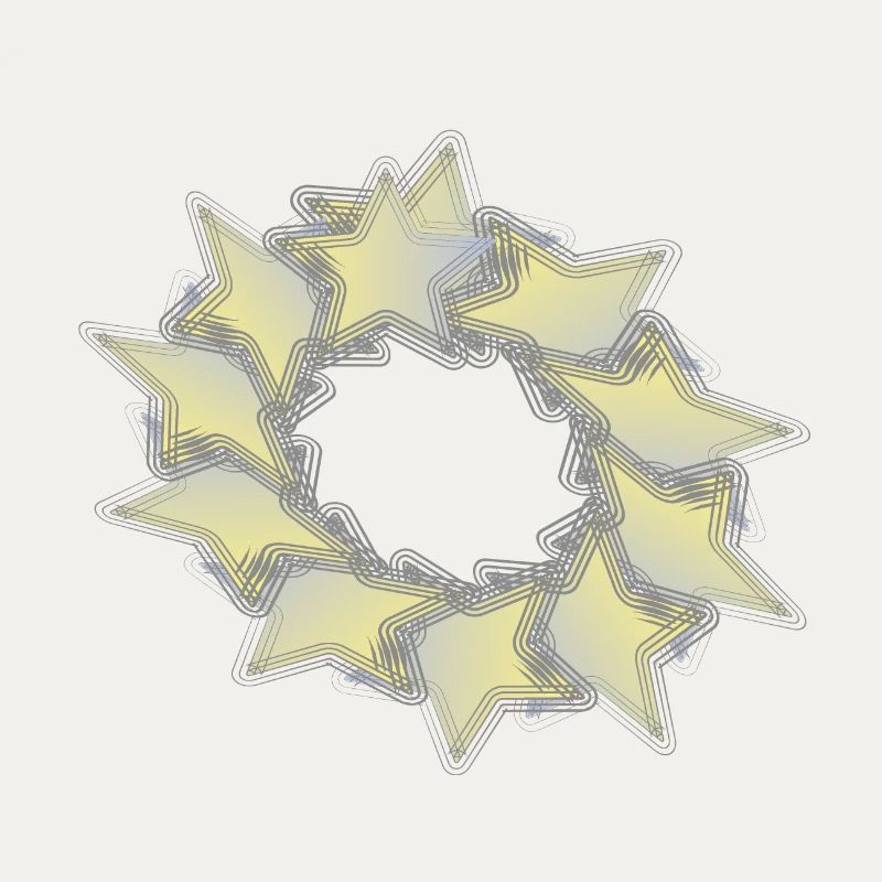 Pattern Star Circle effect