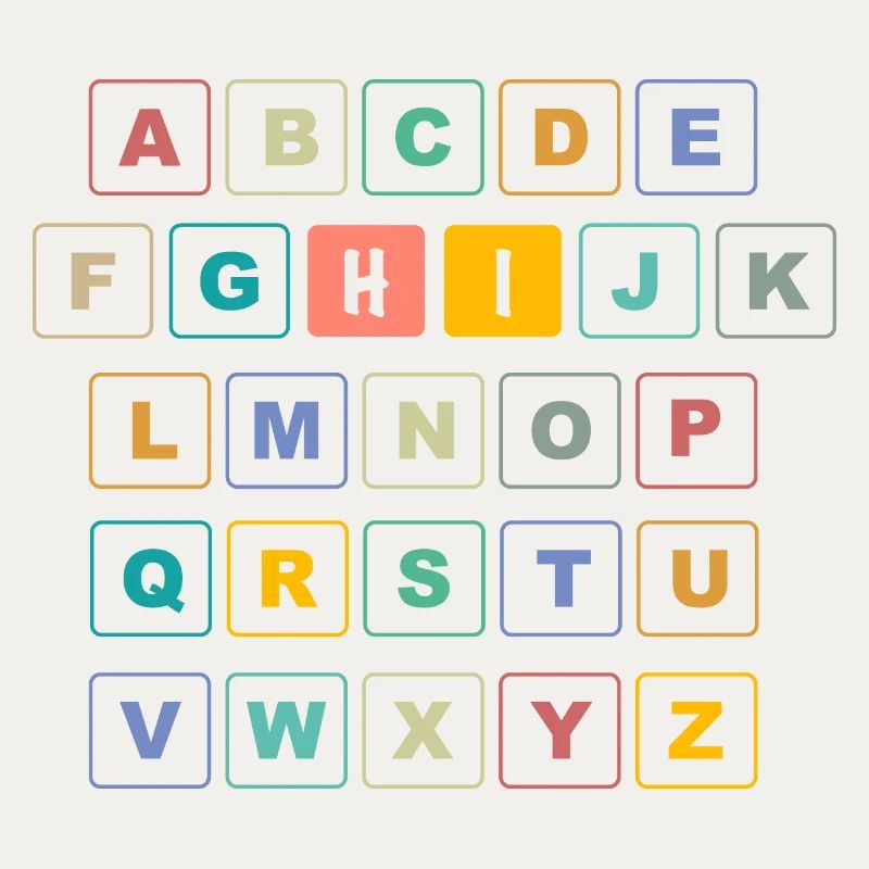 ABC Button HI - Kindergarten Vorschule