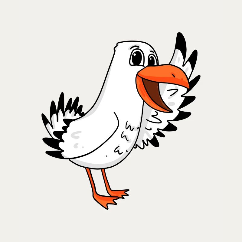 Möwe Begrüßung