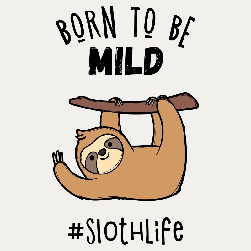 Jungle Cool Statement Sloth Jungle Mammal