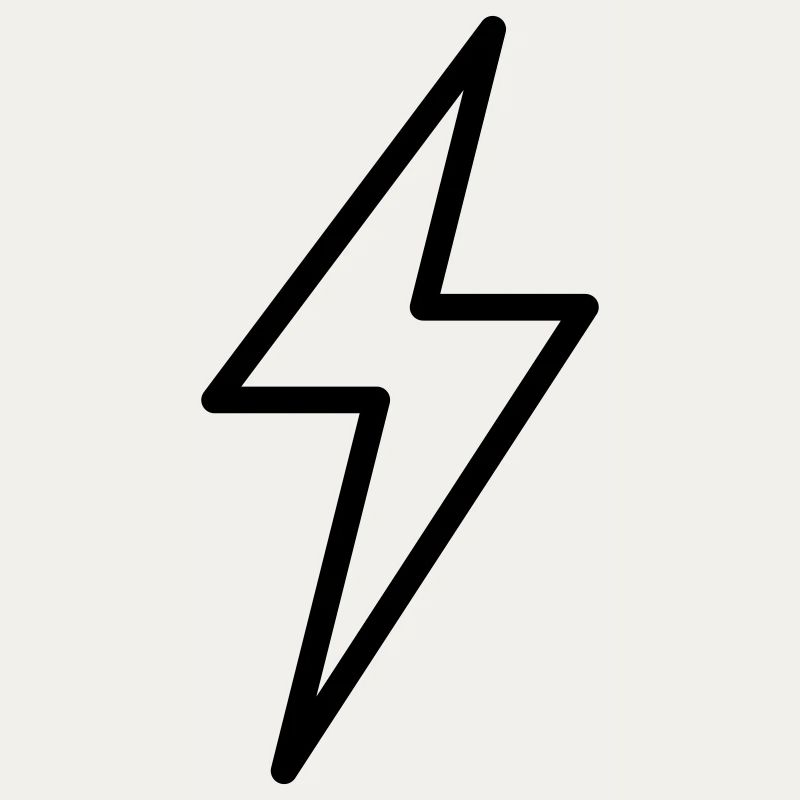 Lightning Symbol Outline Thunder Thunderstorm