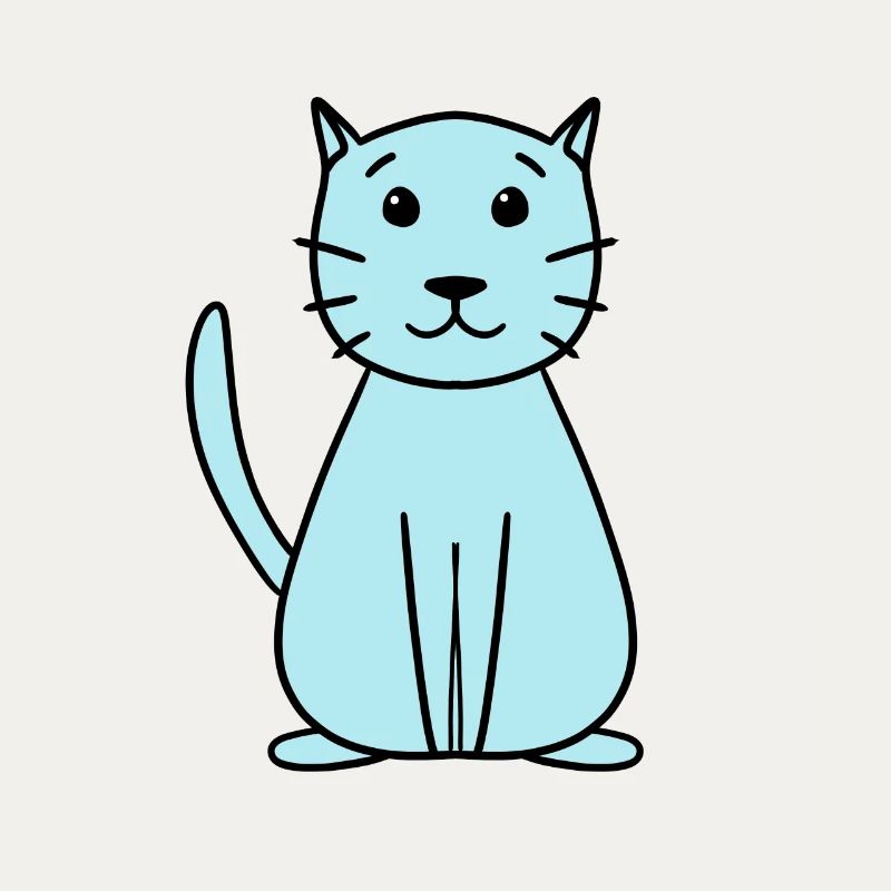 einfache niedliche Katze