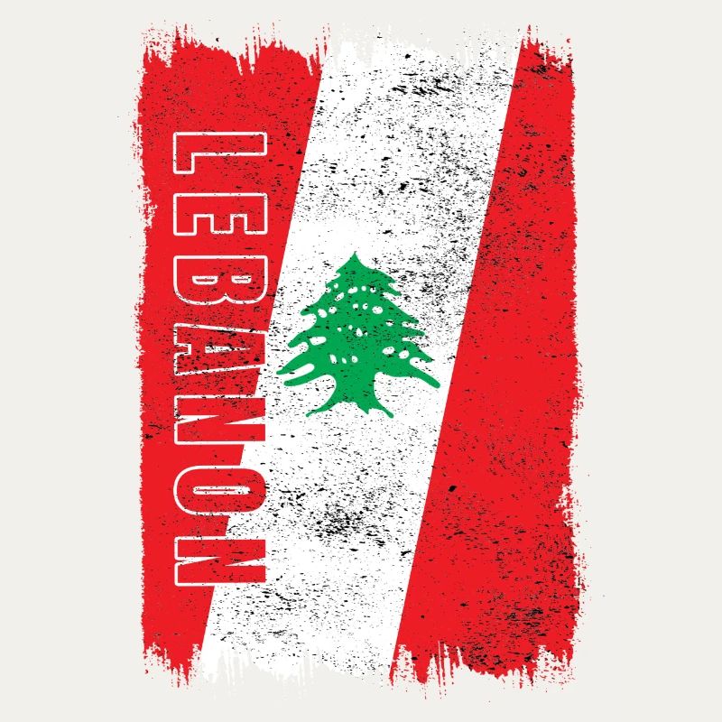 Drapeau vintage du Liban