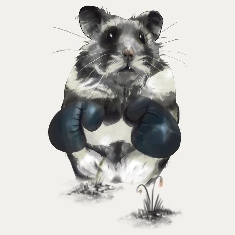 Kampfgeist Hamster im Boxring