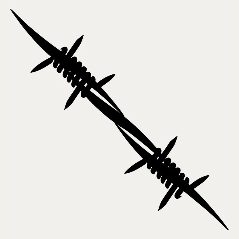 Barbed wire coupling piece