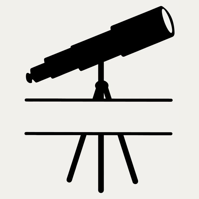 Telescope shadow image with space or bar