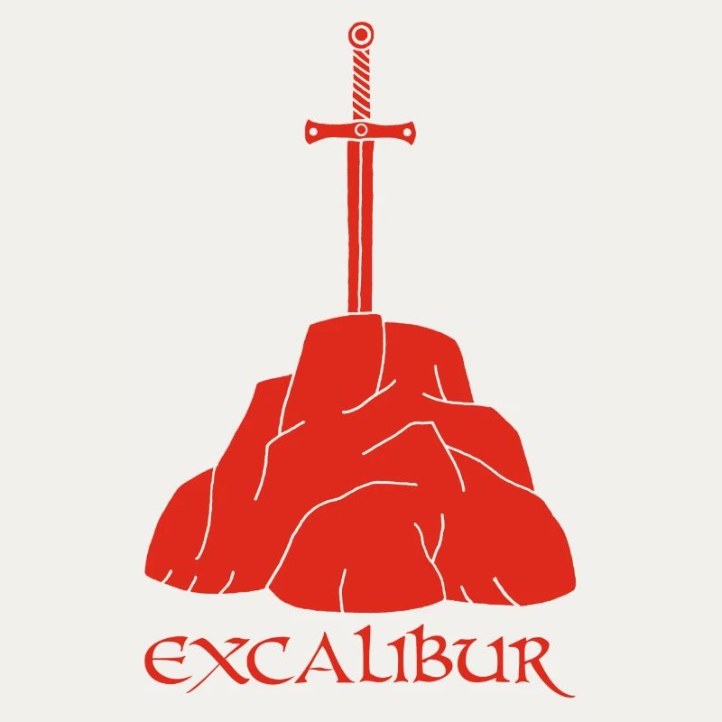 Das Excalibur-Schwert (rot)