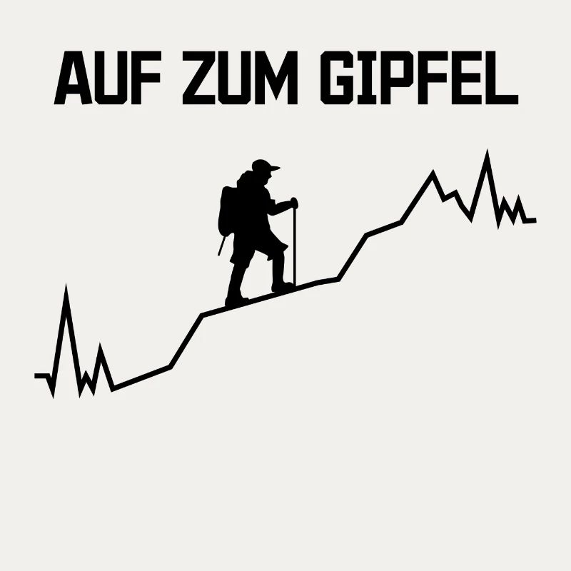 Gipfel Statement bergsteigen Wanderwege Wandern