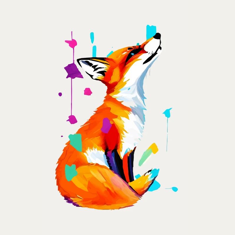 Color Explosion Fox