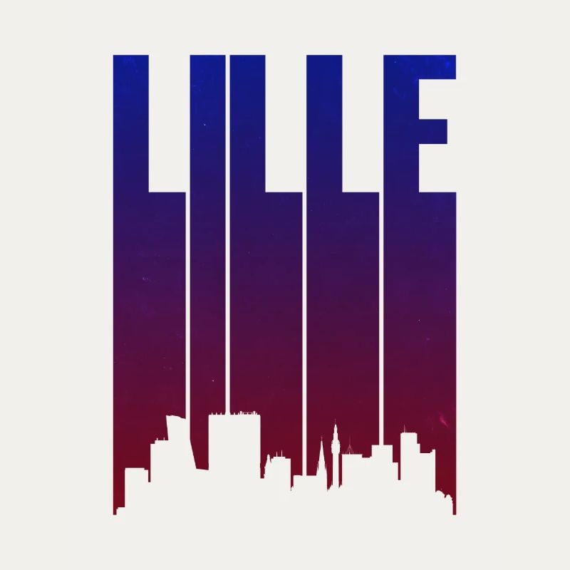 Lille Skyline Gradient