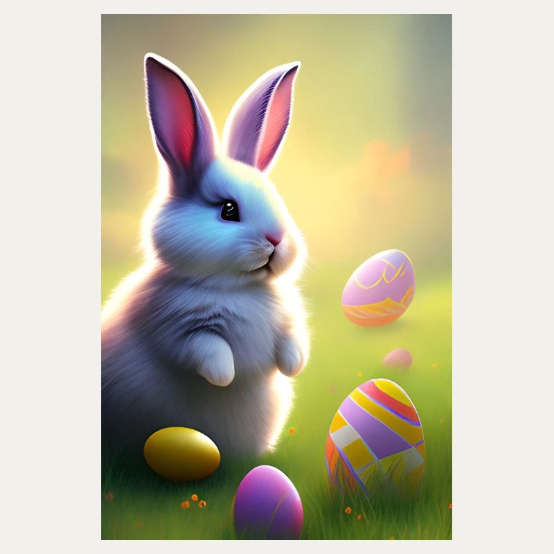 Easter Bunny with Easter Eggs