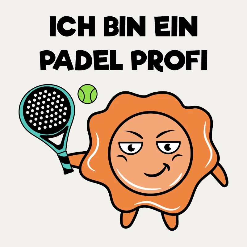 Schmetterball Spieler Padel Schläger Statement