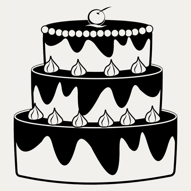 Image d’ombre de gâteau d’anniversaire