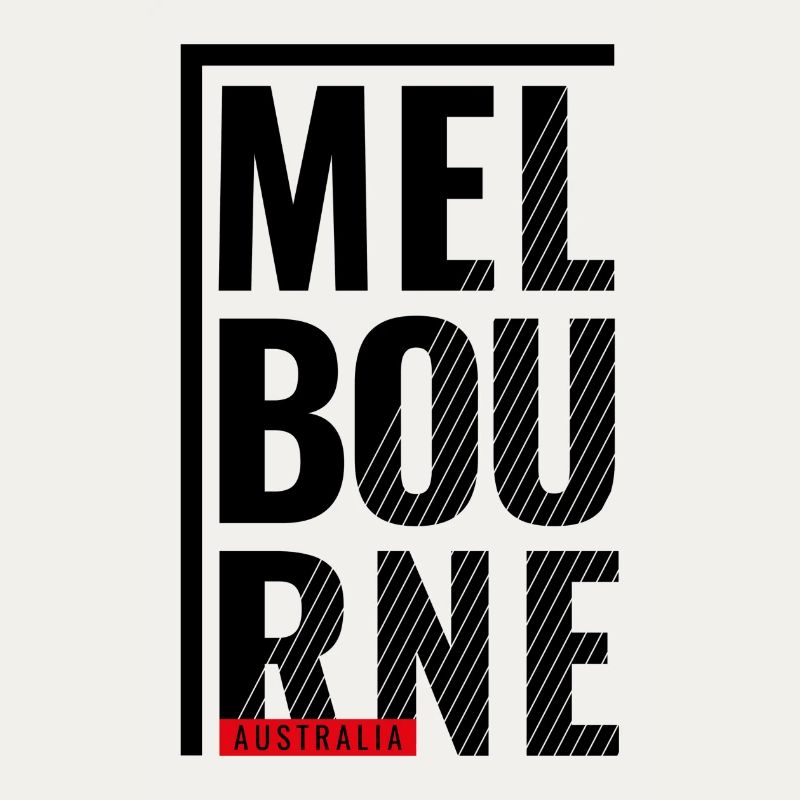 Melbourne Australia Typography Design