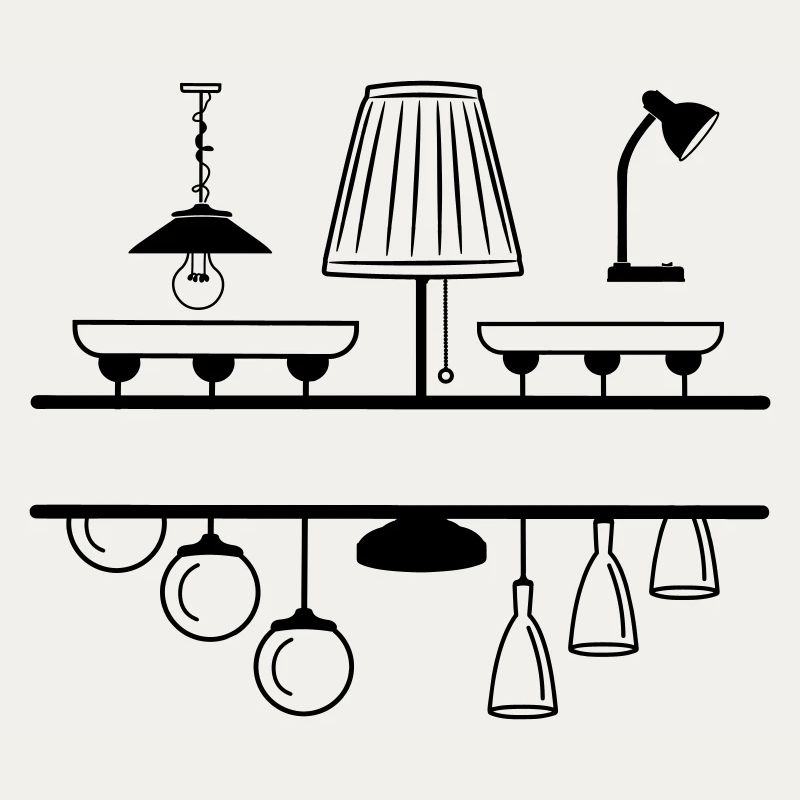 Lampes d’éclairage pour son propre texte