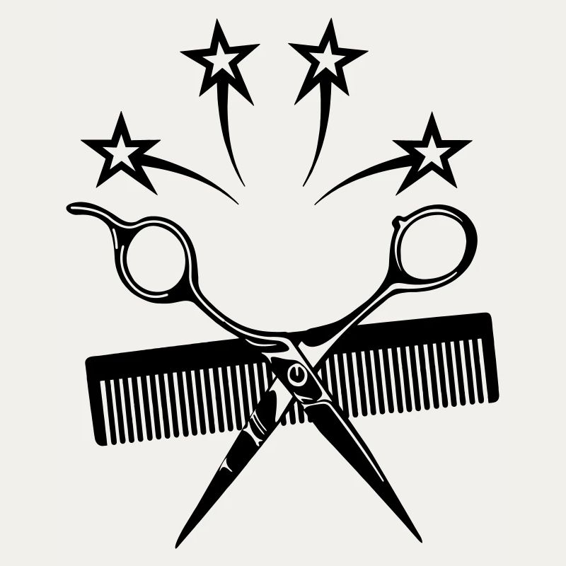 Star ciseaux peigne coiffeur