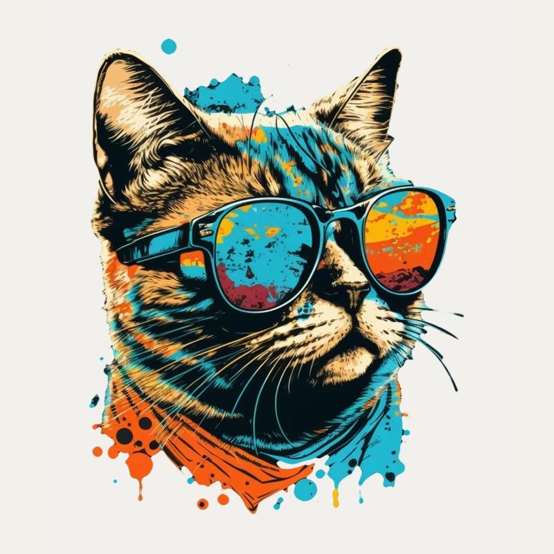 Cat with sunglasses