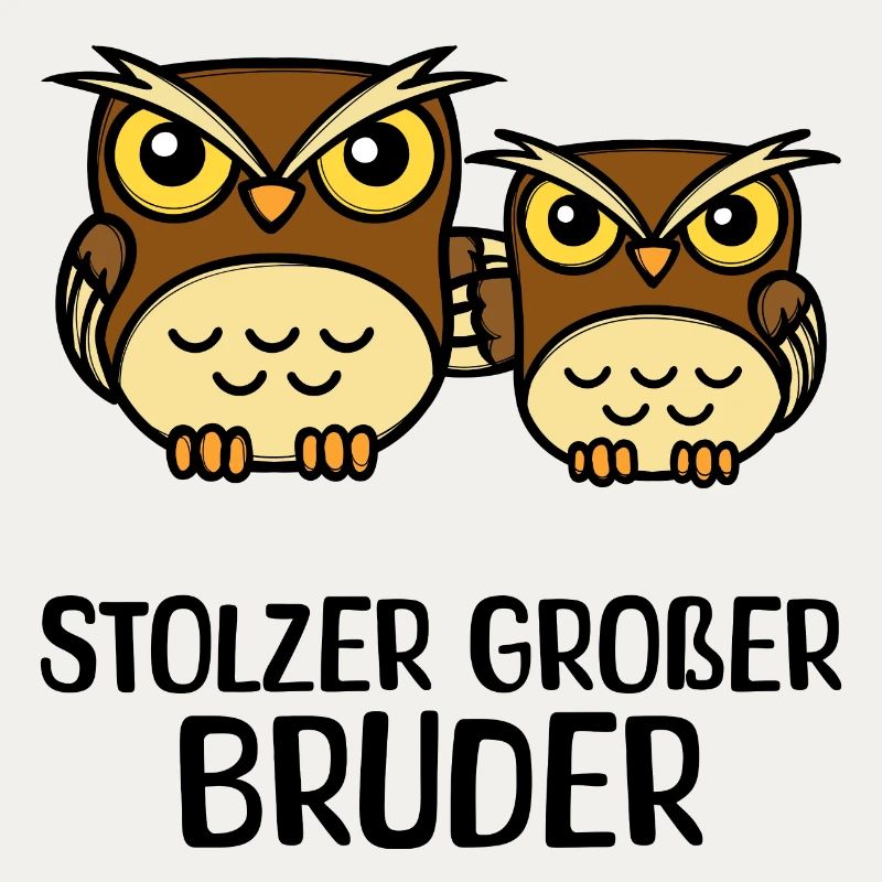 Großer Bruder Statement Eule Geschwisterliebe