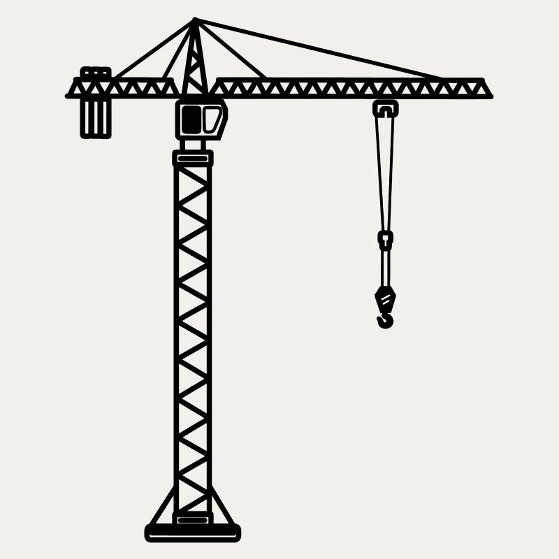 Construction crane for crane operator