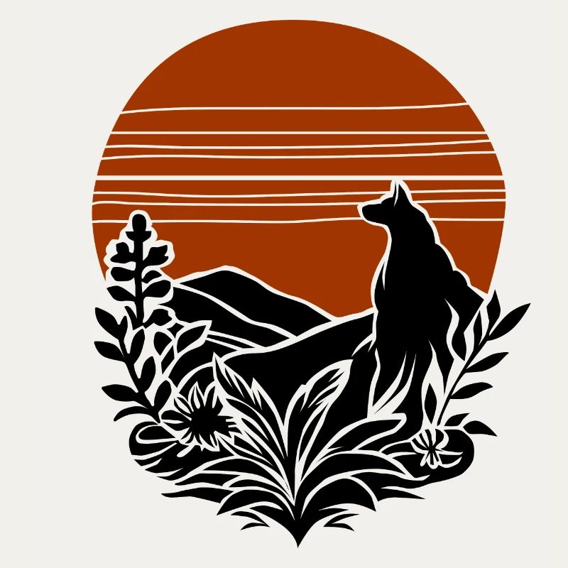 vintage wolf
