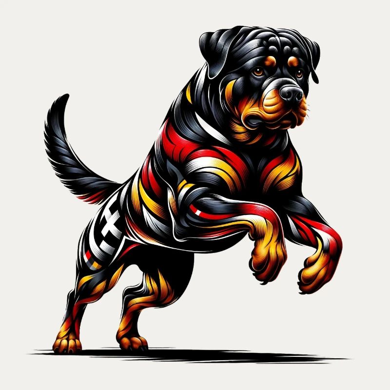 Rottweiler flag Germany design