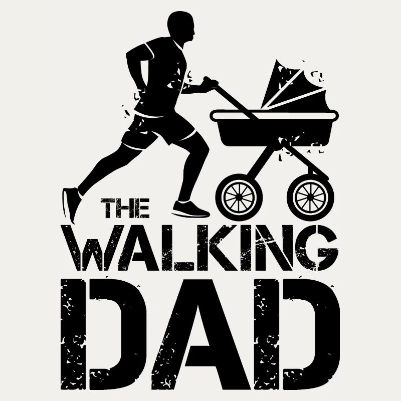 the walking dad buggy running Symbol funny icon