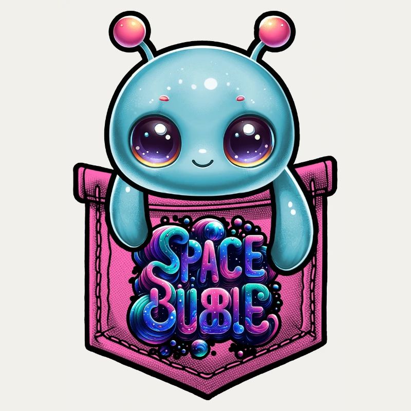 Poche de la bulle spatiale Kawaii