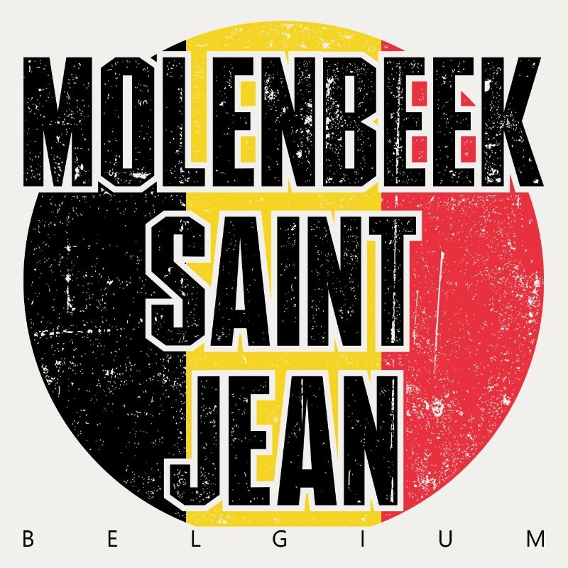 Bold Block Typography with Red Circle