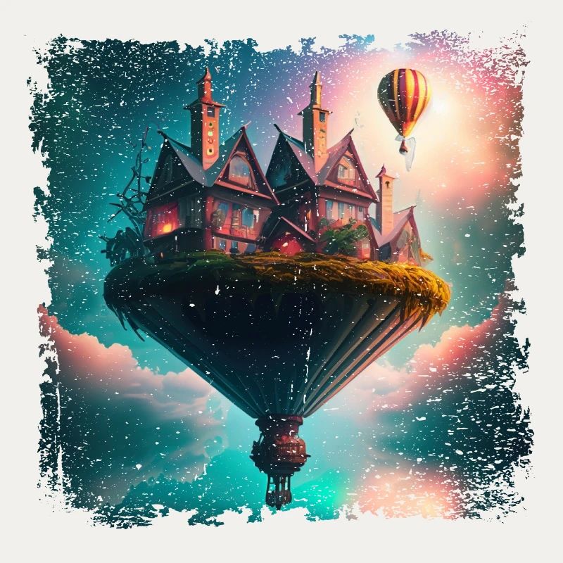 Fantasy floating village