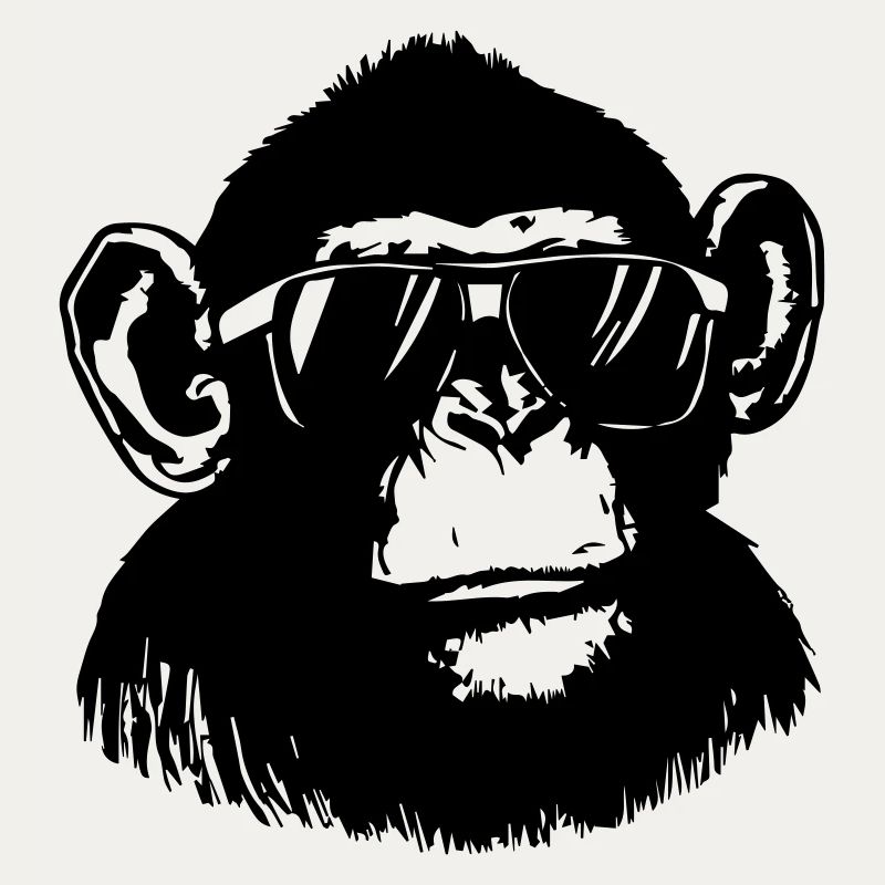 Cooler Affe