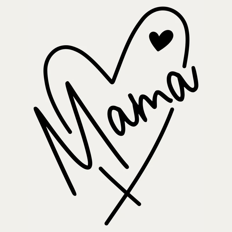 Mama Herz Mutter Kind Liebe Muttertag Geschenk