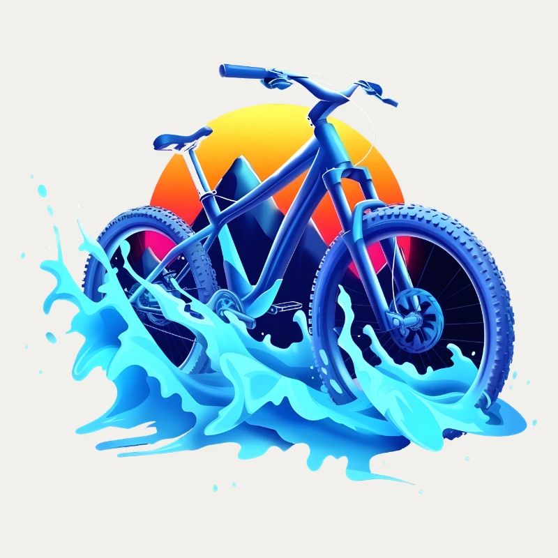 Mountain Biking Vaporwave