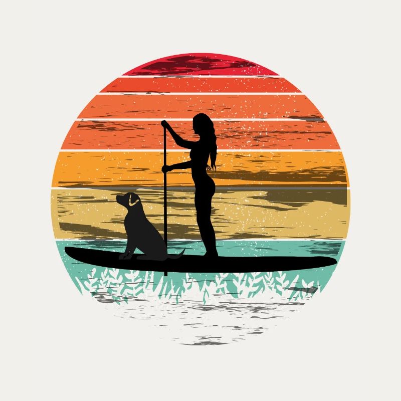 Paddleboard avec chien - Tee paddleboard