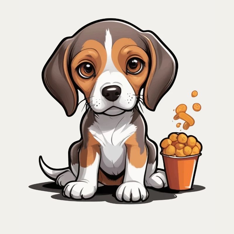 L’heure de la collation Beagle