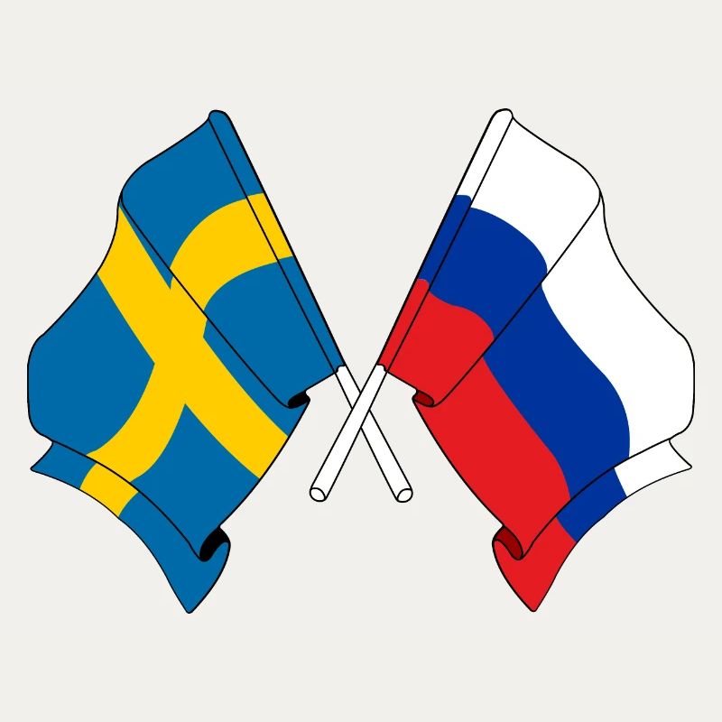 Drapeau Suède drapeau Russie