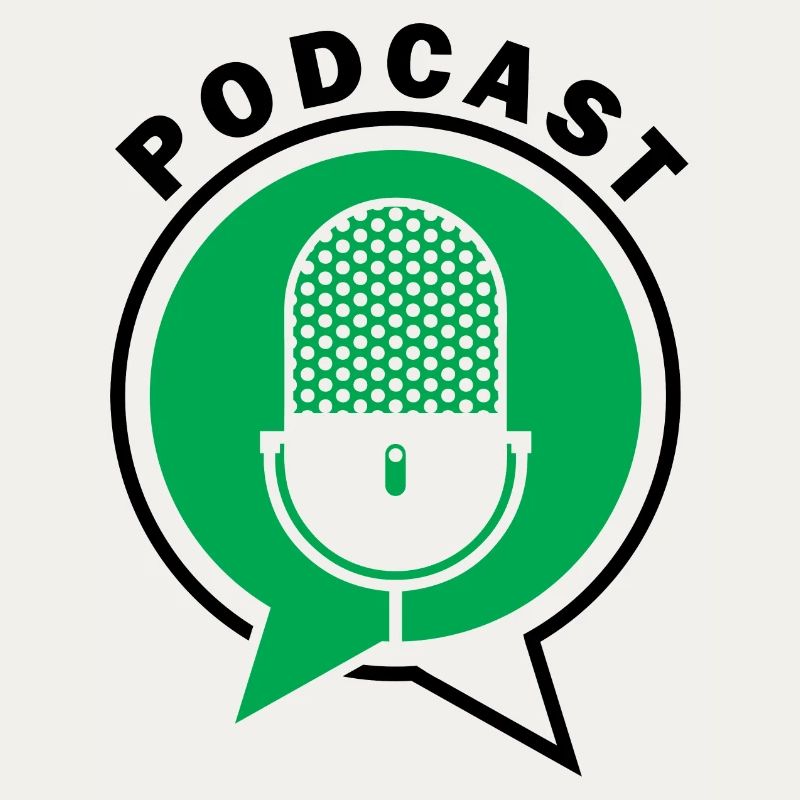 Podcast Microphone Speech Bubbles