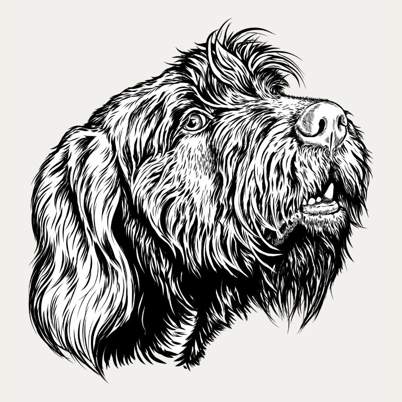 Pudelpointer redet mit