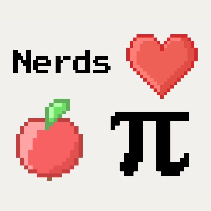 nerds love apple pi pie sprüche math s pixel