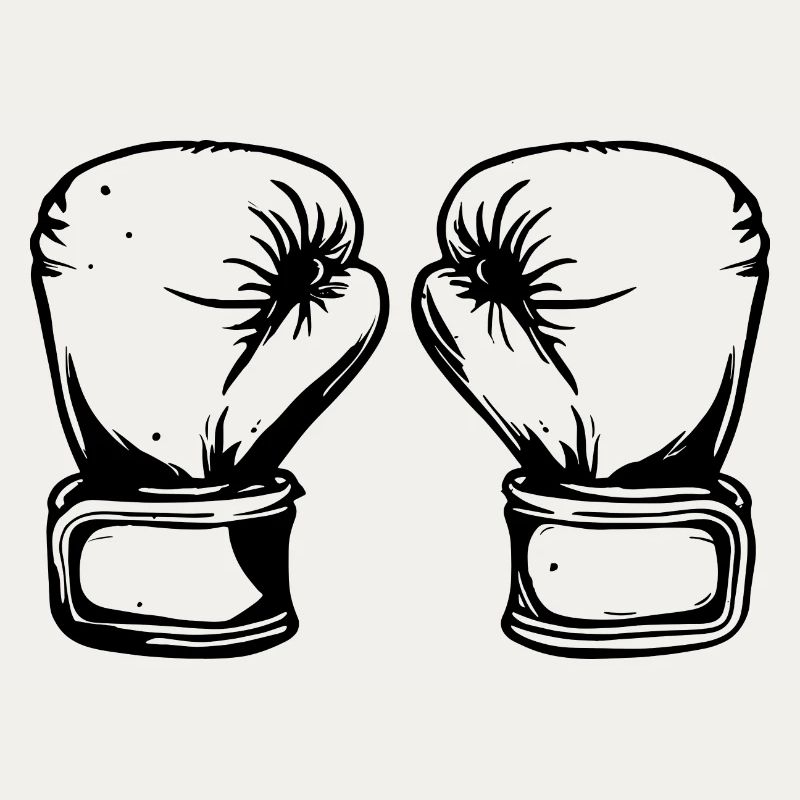 Dessin de gants de boxe