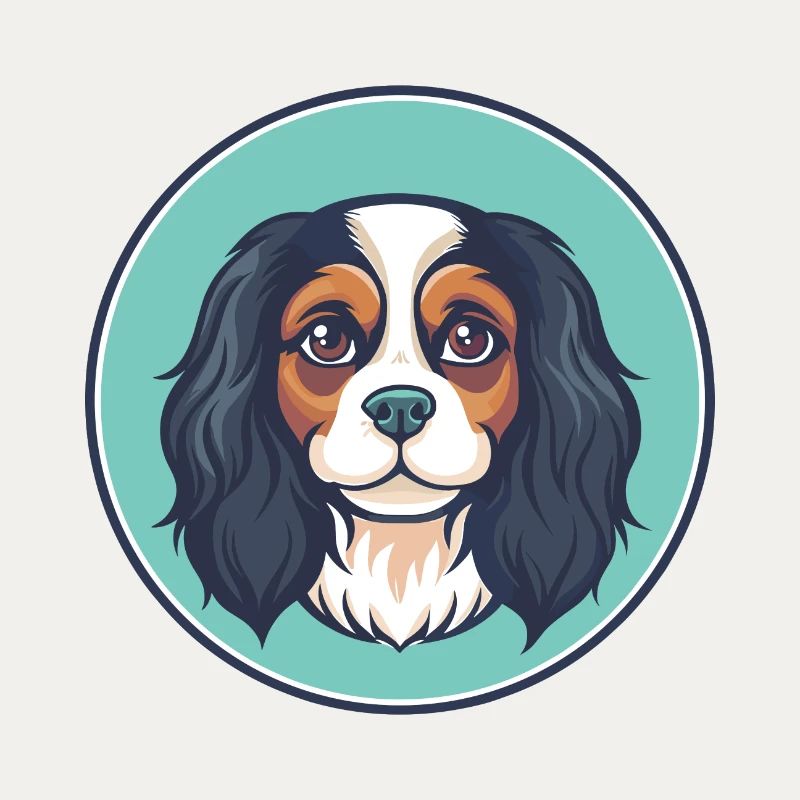Cavalier King Charles Spaniel Hunderasse Karikatur