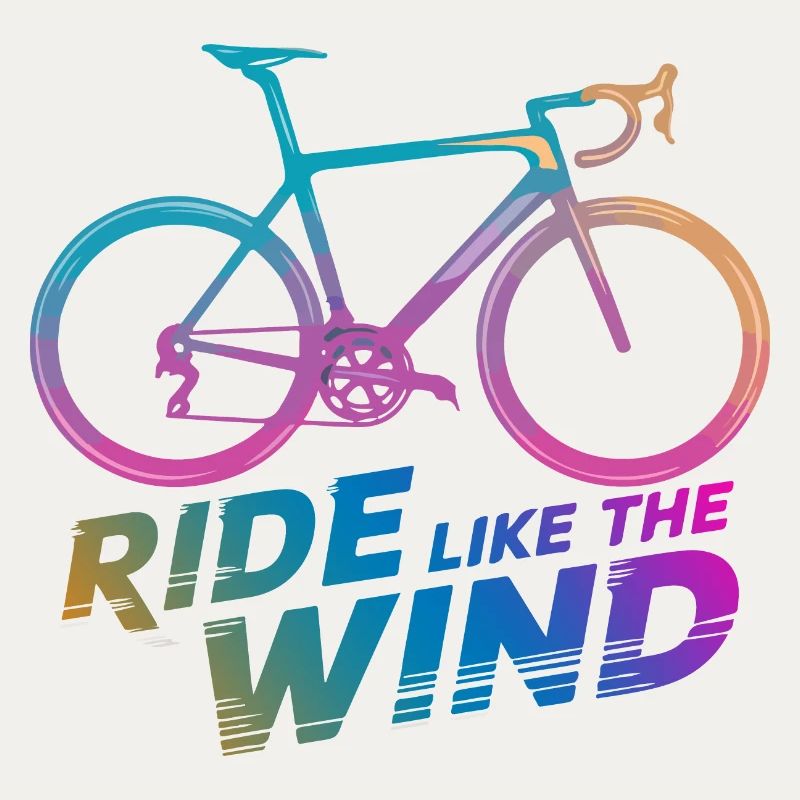 Graphique de balade à vélo dégradée