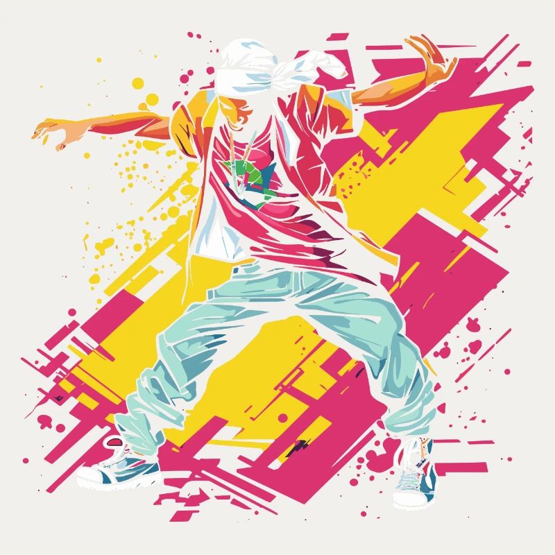 Breakdancer Graffiti