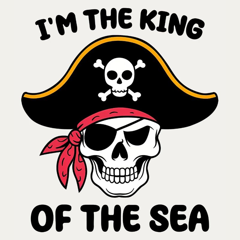 Pirate skull with eye patch