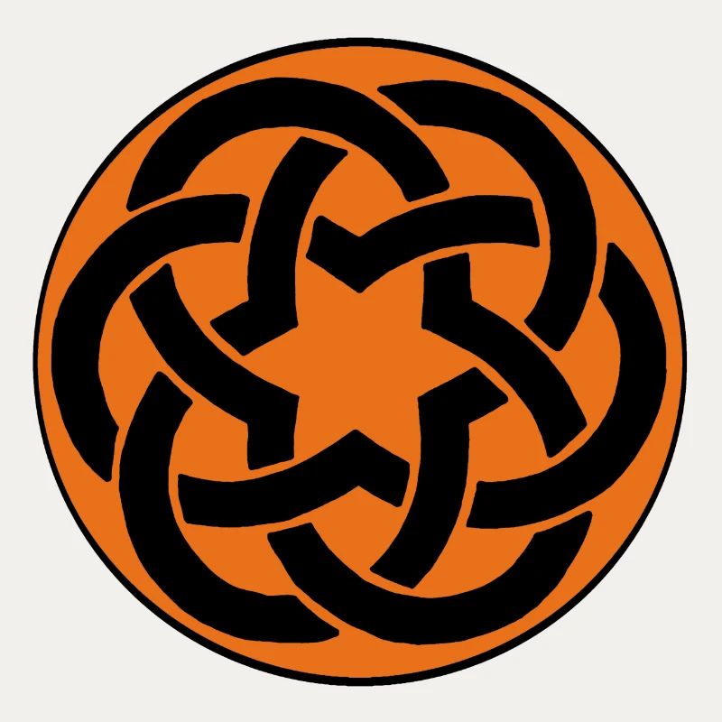 étoile celte orange