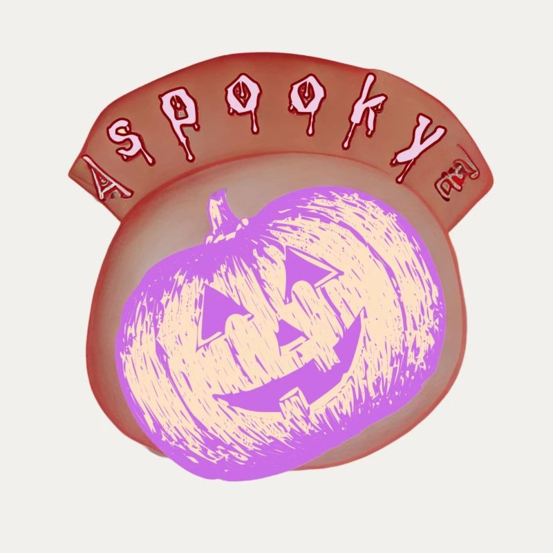 Lilac Halloween Bright Pumpkin