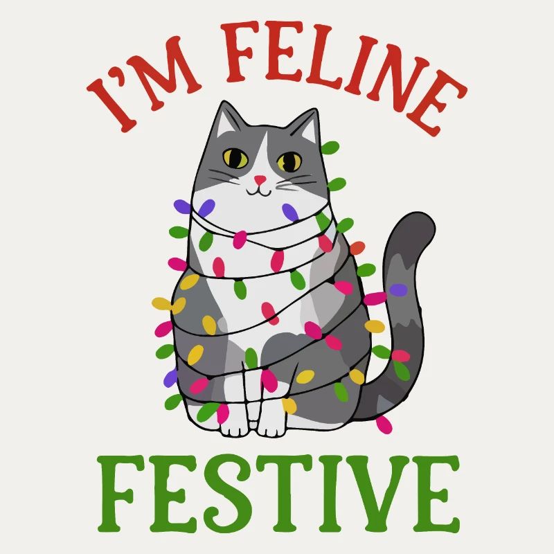 Feline Festive Light String Design