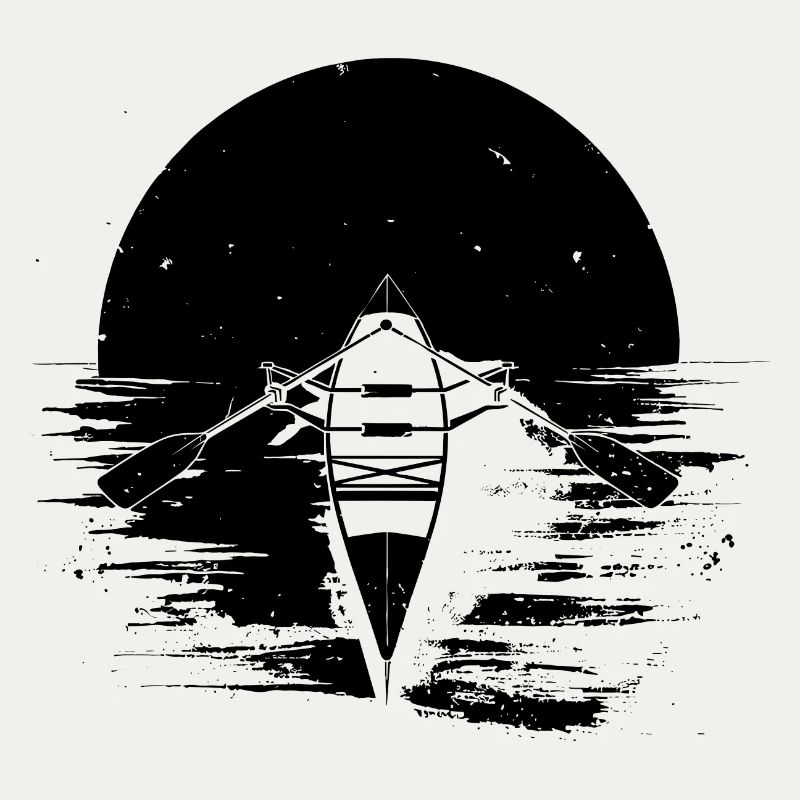 Dessin de bateau à rames