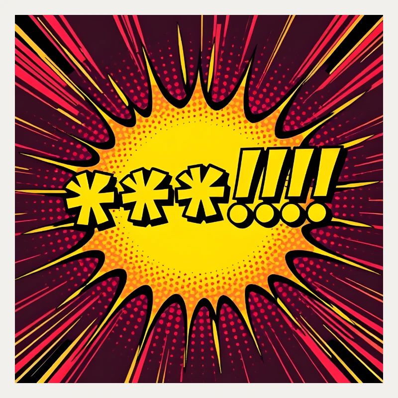 Comic Explosion Gelb-Pop