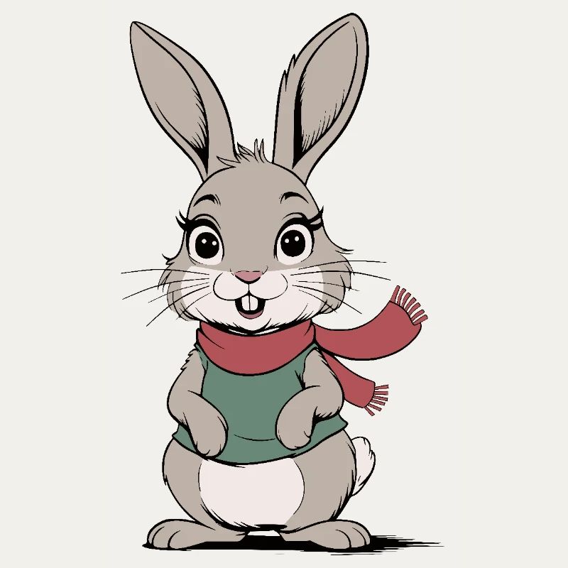 Cartoon Cute Rabbit