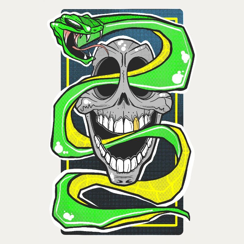 Skull & Snake Neon Edition